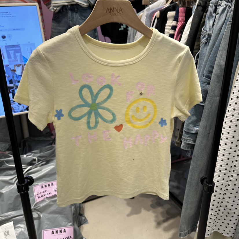 ANNA-P韓國東大門直郵女裝新款推薦熱賣26春夏人氣休閑T恤ANNA-PT恤圖色2