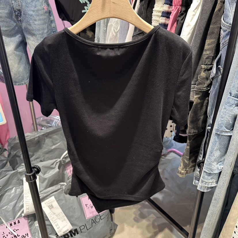 ANNA-P韓國直郵實拍女裝新款人氣26春夏推薦休閑職業T恤ANNA-PT恤