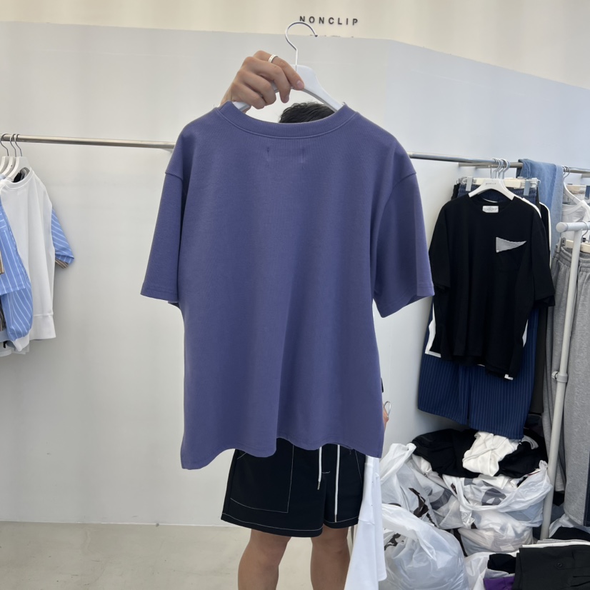 NON CLIP韓國東大門直郵女士新款26春夏推薦職業T恤口袋NON CLIPT恤
