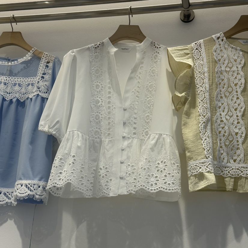 LADYBUG/ADORABLE韓國直郵女裝新品休閑推薦熱賣襯衫蕾絲衫ADORABLE/LADYBUG襯衫/蕾絲衫圖色2