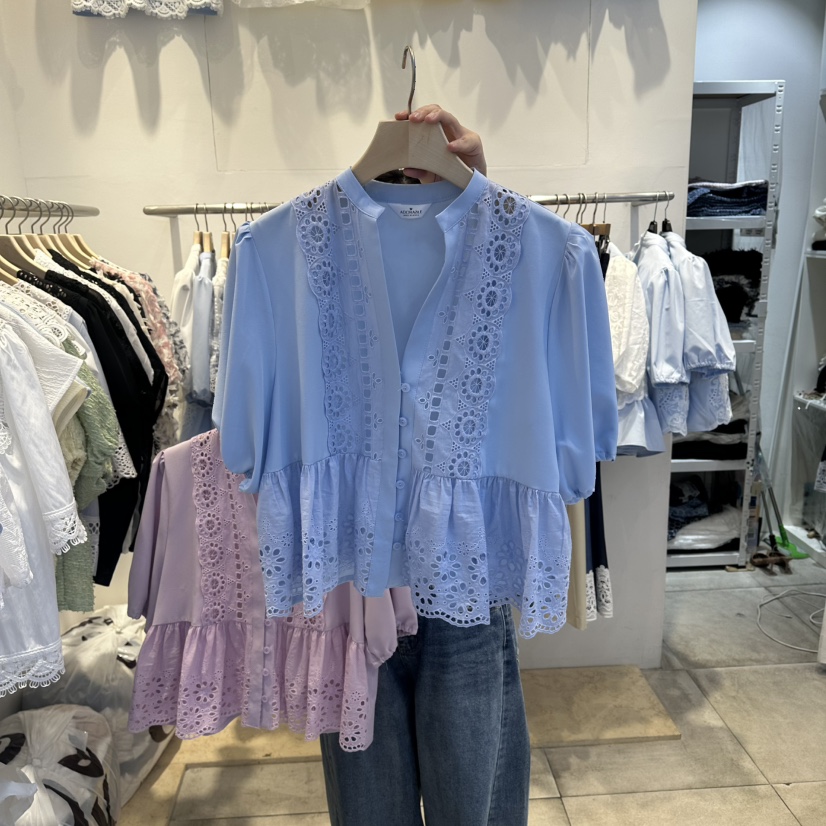 LADYBUG/ADORABLE韓國直郵女裝新品休閑推薦熱賣襯衫蕾絲衫ADORABLE/LADYBUG襯衫/蕾絲衫圖色3