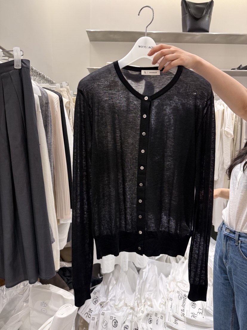 WOOD SAGE韓國東大門直郵女裝新款人氣時尚針織衫羊毛開衫WOOD SAGE針織衫圖色3