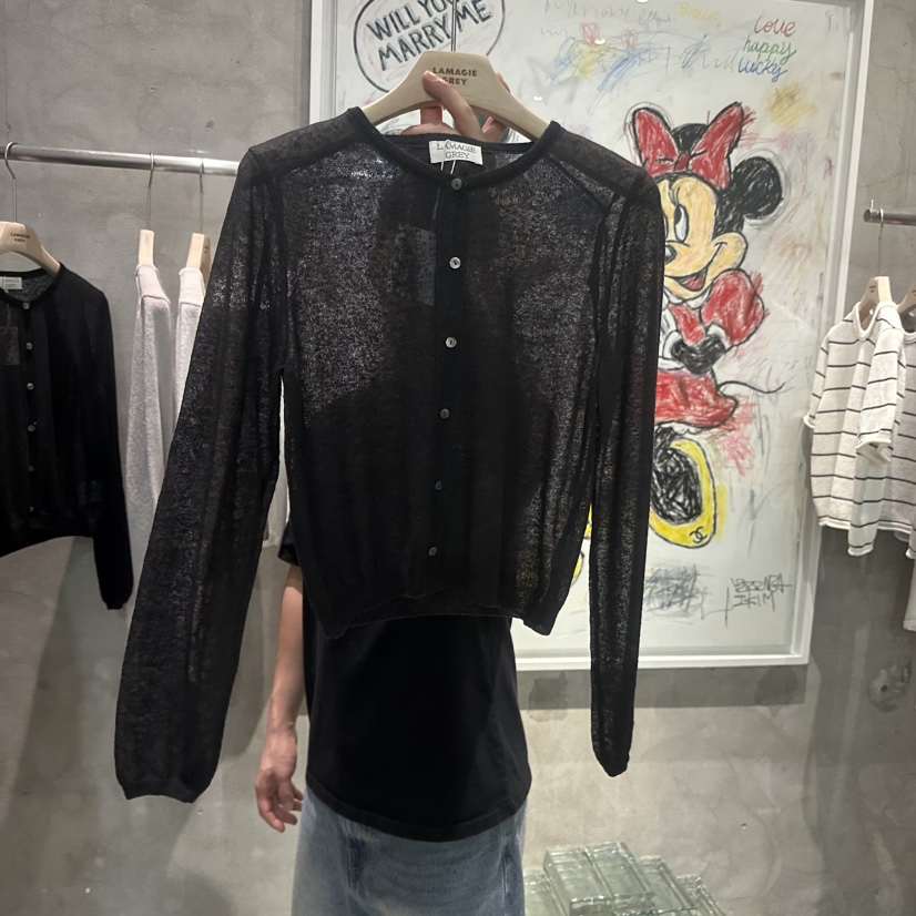LAMAGIEPIE/LAMAGIE GREY韓國東大門直郵女裝新品職業針織衫LAMAGIEPIE/LAMAGIE GREY針織衫圖色3墨色