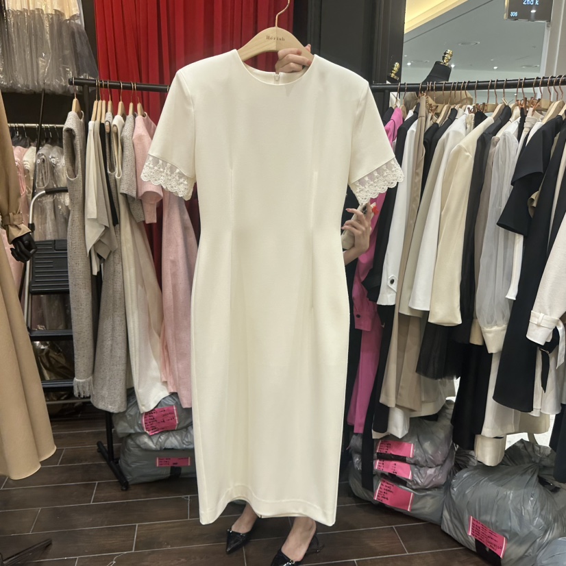 HERISH-HAUTE韓國東大門代購女士新款休閑人氣連衣裙蕾絲Herish-Haute-A連衣裙圖色1