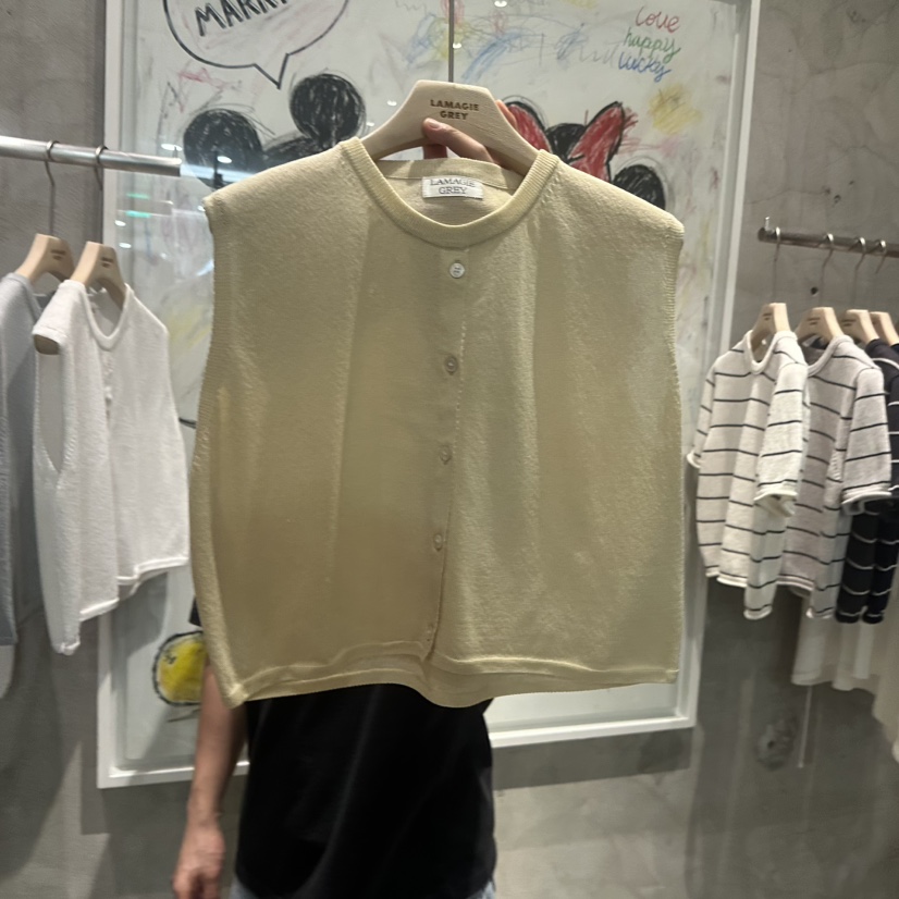 LAMAGIEPIE/LAMAGIE GREY韓國直郵實拍女士新品26春夏馬甲LAMAGIEPIE/LAMAGIE GREY馬甲圖色3