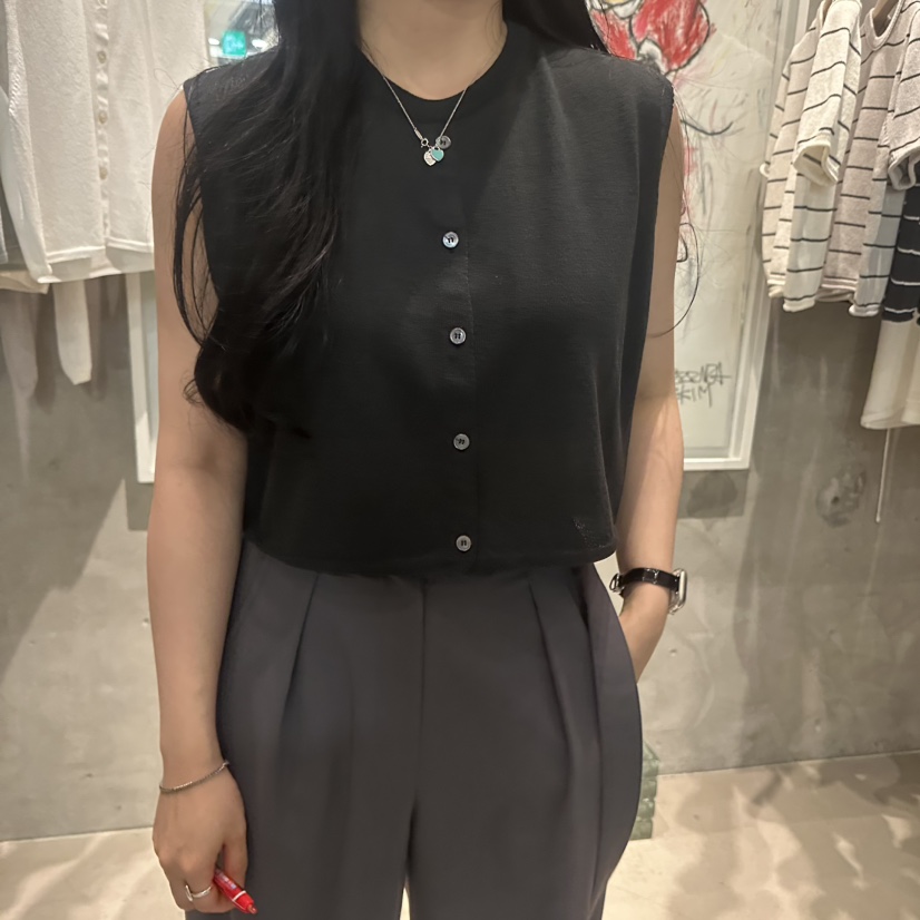 LAMAGIEPIE/LAMAGIE GREY韓國直郵實拍女士新品26春夏馬甲LAMAGIEPIE/LAMAGIE GREY馬甲圖色4