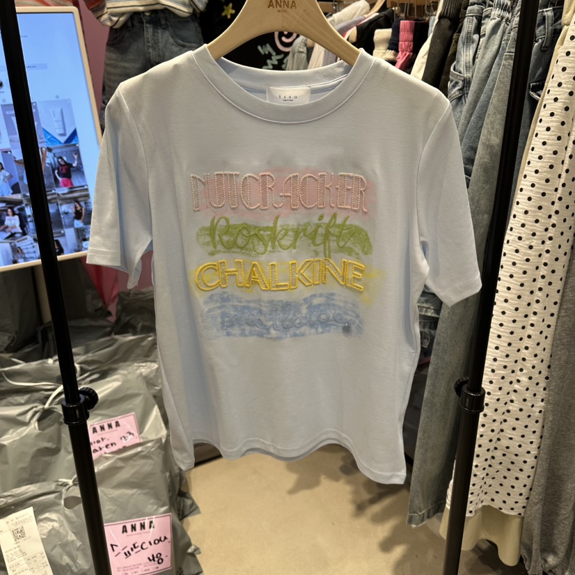 ANNA-P韓國代購女士新品職業人氣熱賣時尚26春夏休閑T恤ANNA-PT恤圖色2
