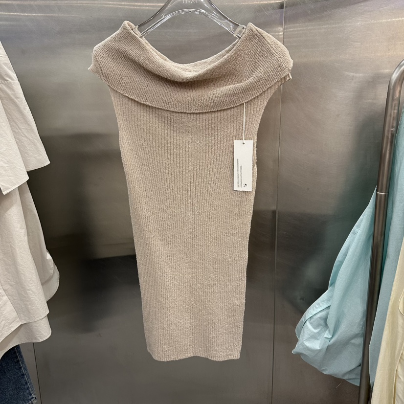 PAVEL韓國直郵實拍女士新款時尚人氣休閑推薦26春夏連衣裙露肩PAVEL連衣裙