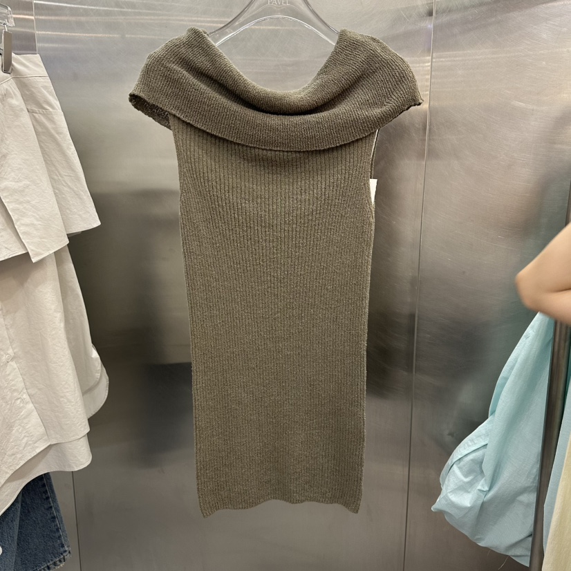 PAVEL韓國直郵實拍女士新款時尚人氣休閑推薦26春夏連衣裙露肩PAVEL連衣裙圖色2