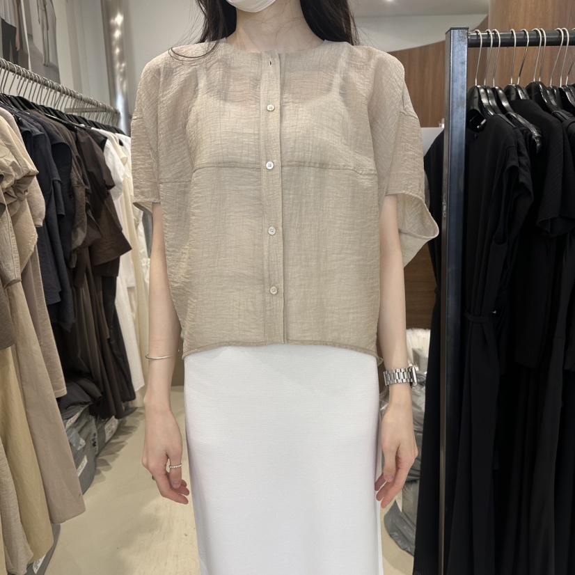 LE EDITION/LEBOENE韓國東大門直郵女士新款時尚襯衫蕾絲衫露肩LE EDITION/LEBOENE襯衫/蕾絲衫圖色1