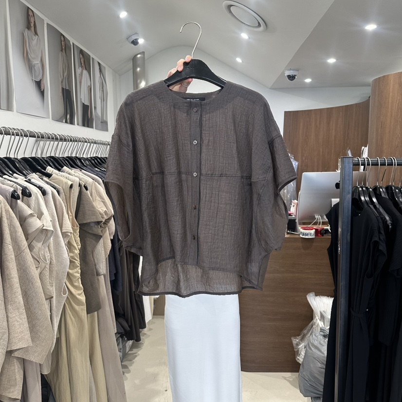 LE EDITION/LEBOENE韓國東大門直郵女士新款時尚襯衫蕾絲衫露肩LE EDITION/LEBOENE襯衫/蕾絲衫圖色3