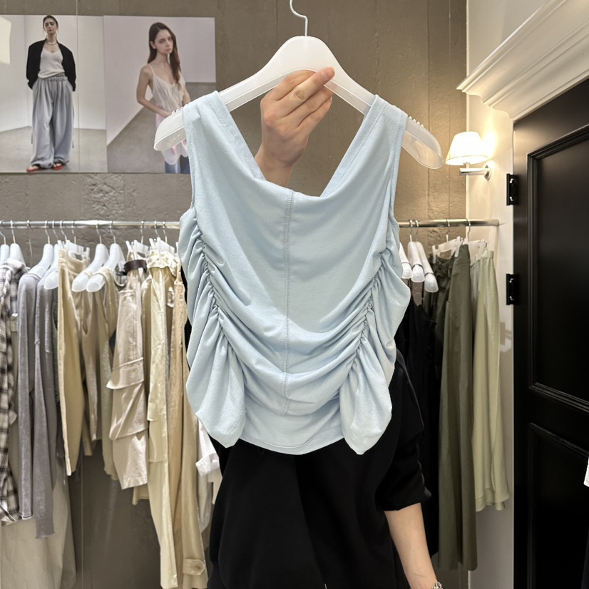 MIXXIN韓國直郵女裝新款推薦熱賣人氣休閑26春夏吊帶背心露肩MIXXIN吊帶/背心