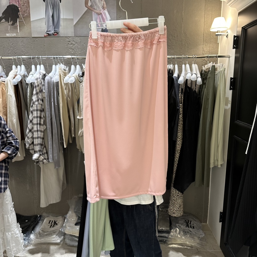 MIXXIN韓國直郵實拍女裝新品推薦人氣熱賣半身裙中短裙蕾絲MIXXIN半身裙/中短裙