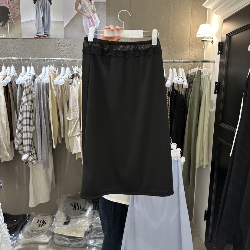 MIXXIN韓國直郵實拍女裝新品推薦人氣熱賣半身裙中短裙蕾絲MIXXIN半身裙/中短裙圖色4