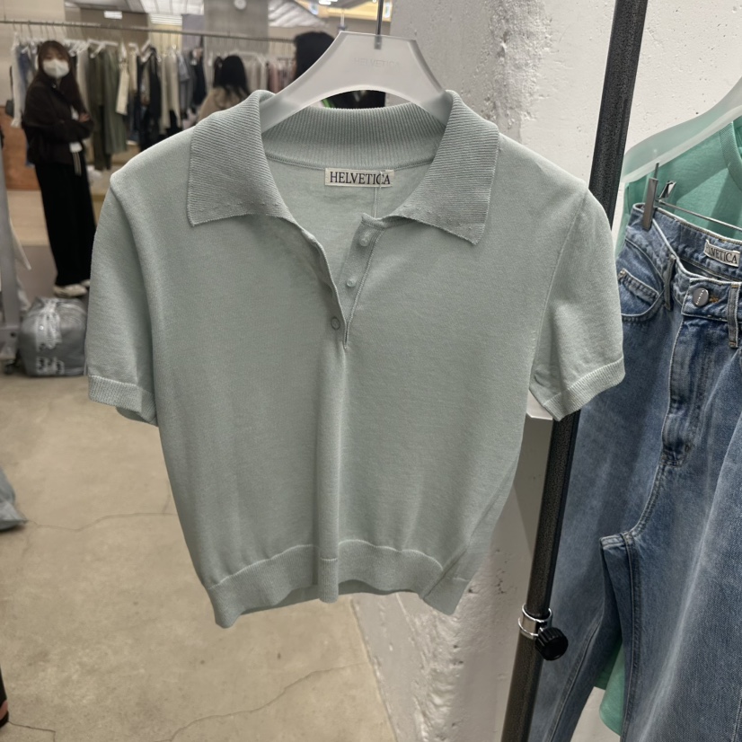 HELVETICA韓國代購女士新品休閑職業26春夏熱賣推薦針織衫HELVETICA針織衫圖色1