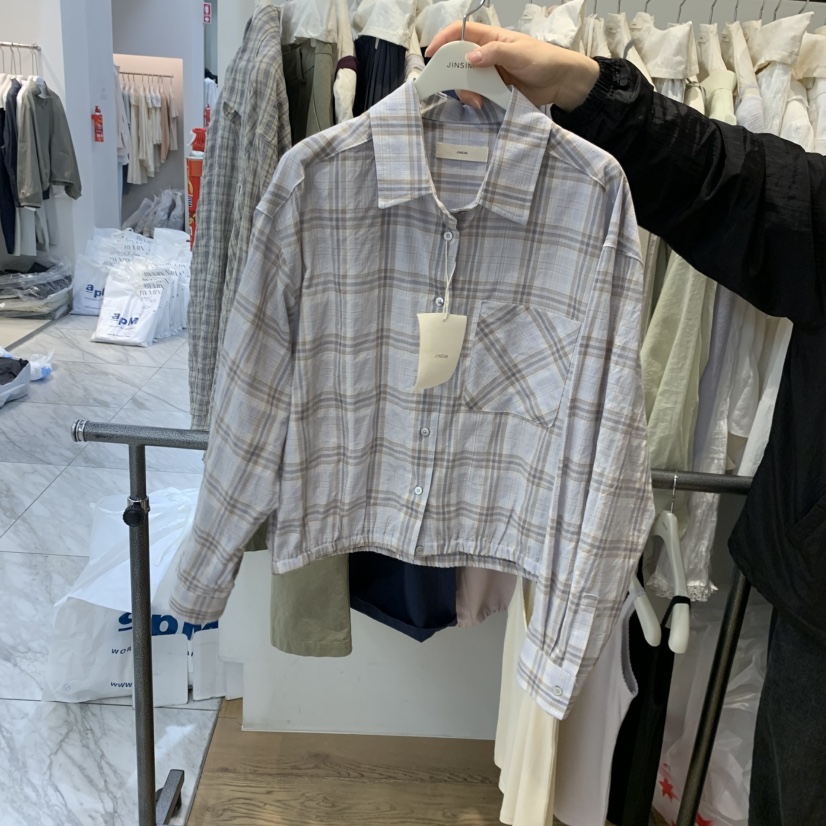 JINSIM韓國直郵實拍女士新款推薦職業人氣26春夏襯衫蕾絲衫JINSIM襯衫/蕾絲衫圖色1