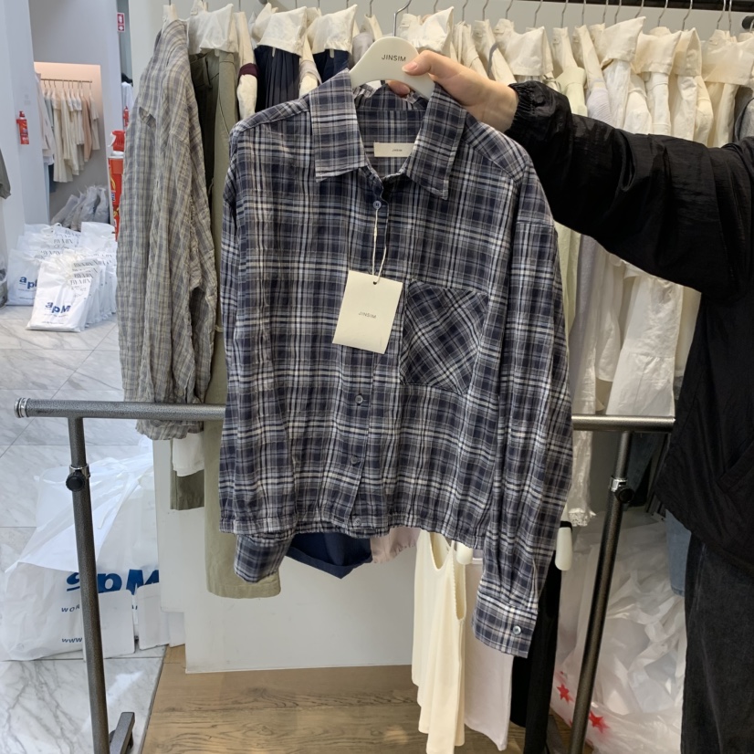 JINSIM韓國直郵實拍女士新款推薦職業人氣26春夏襯衫蕾絲衫JINSIM襯衫/蕾絲衫圖色2