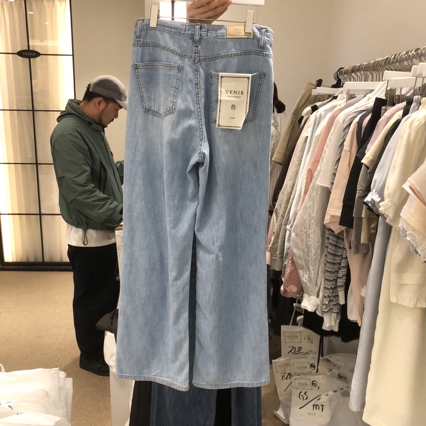 VENIR-a韓國東大門直郵女裝新款推薦人氣26春夏職業牛仔褲VENIR-a牛仔褲