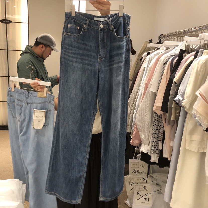 VENIR-a韓國東大門直郵女裝新款推薦人氣26春夏職業牛仔褲VENIR-a牛仔褲圖色2