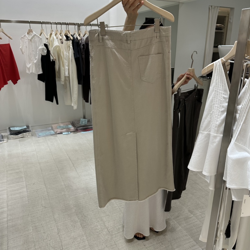 HAUTTE-P韓國直郵實拍女士新品休閑26春夏推薦職業時尚長裙HAUTTE長裙