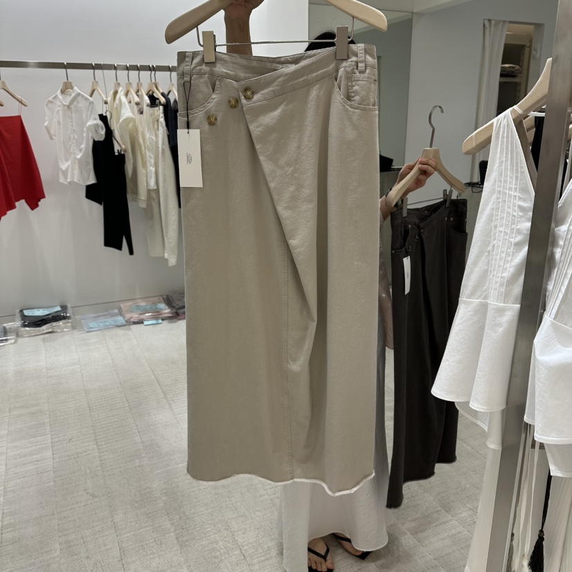 HAUTTE-P韓國直郵實拍女士新品休閑26春夏推薦職業時尚長裙HAUTTE長裙圖色1