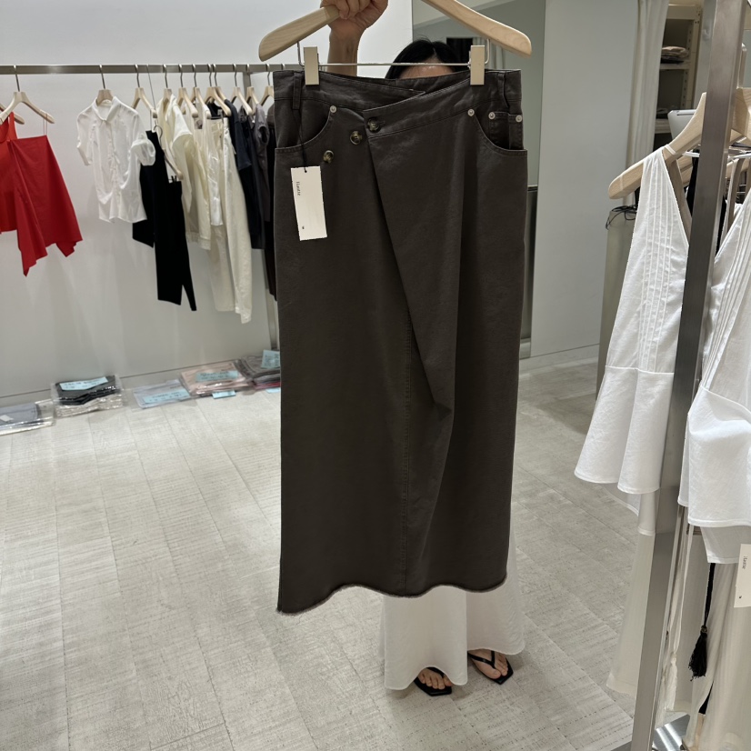 HAUTTE-P韓國直郵實拍女士新品休閑26春夏推薦職業時尚長裙HAUTTE長裙圖色2