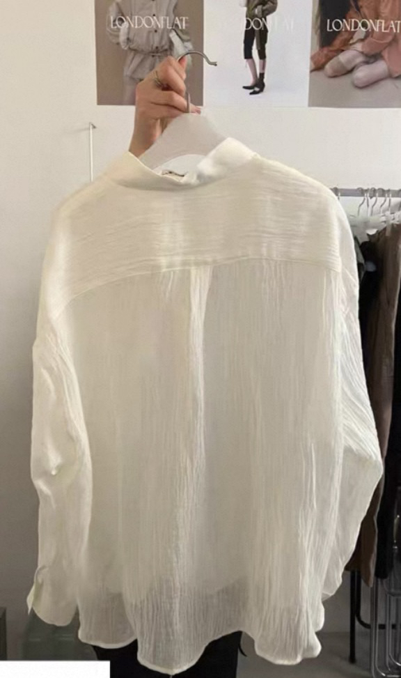 LONDON FLAT韓國直郵實拍女裝新品26春夏襯衫蕾絲衫亞麻LONDON FLAT襯衫/蕾絲衫