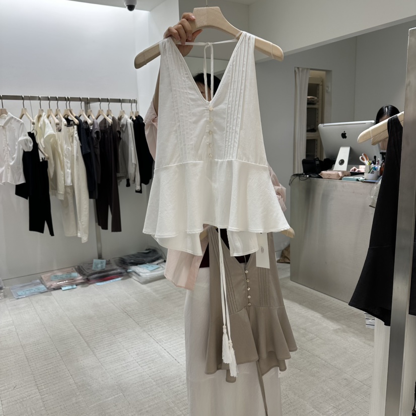 HAUTTE-P韓國直郵女士新品熱賣26春夏推薦職業襯衫蕾絲衫HAUTTE襯衫/蕾絲衫圖色1