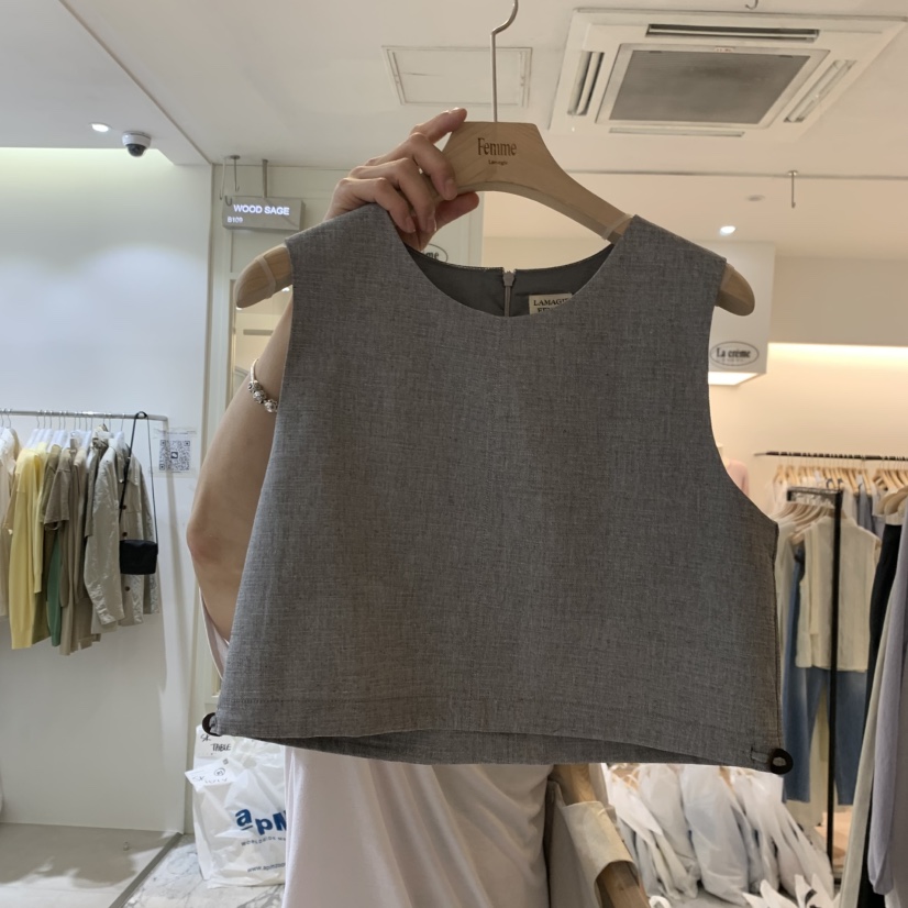 LA MAGIE FEMME韓國直郵女士新品推薦人氣職業吊帶背心Lamagie Femme吊帶/背心圖色2