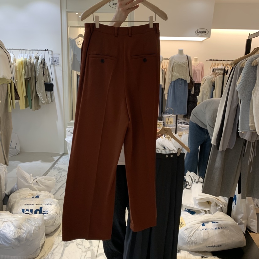 LA MAGIE FEMME韓國代購女裝新品推薦職業熱賣休閑褲雙層Lamagie Femme休閑褲