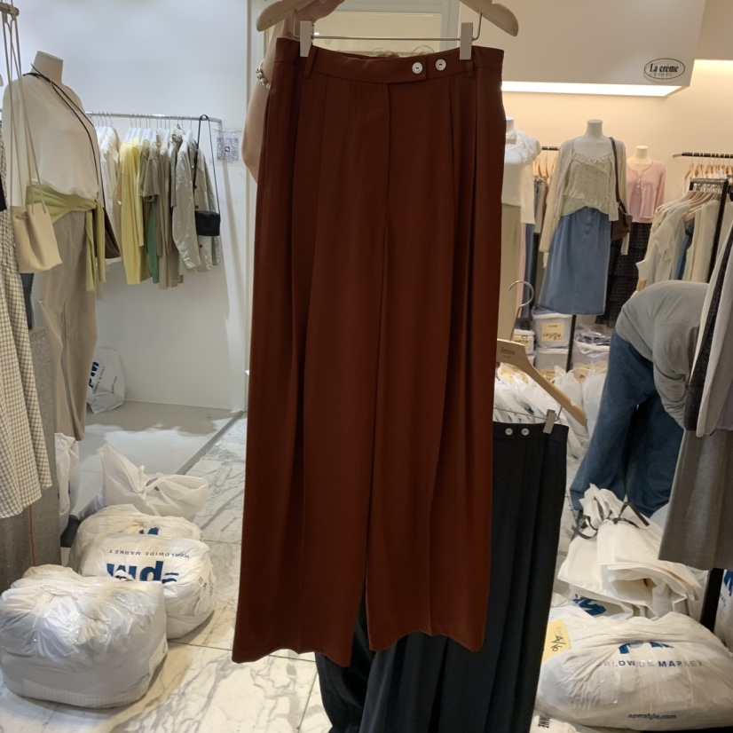 LA MAGIE FEMME韓國代購女裝新品推薦職業熱賣休閑褲雙層Lamagie Femme休閑褲圖色1