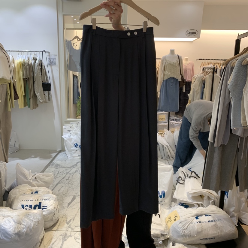 LA MAGIE FEMME韓國代購女裝新品推薦職業熱賣休閑褲雙層Lamagie Femme休閑褲圖色2