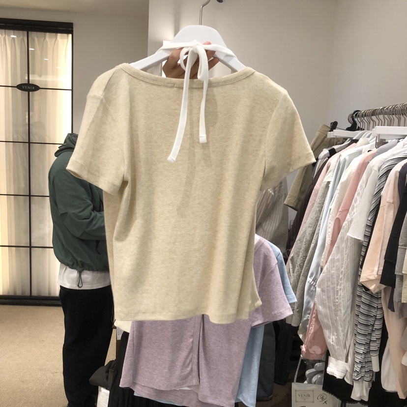 VENIR-a韓國東大門代購女士新品職業時尚人氣休閑T恤假兩件VENIR-aT恤