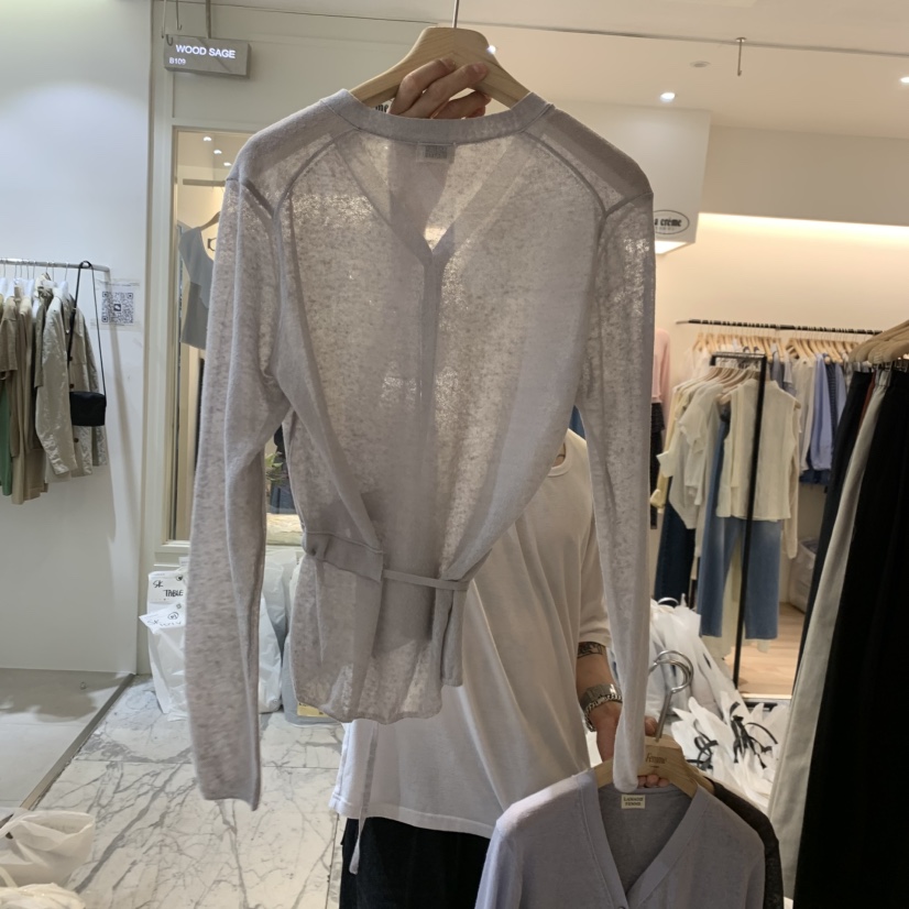 LA MAGIE FEMME韓國東大門代購女士新品時尚針織衫亞麻布Lamagie Femme針織衫