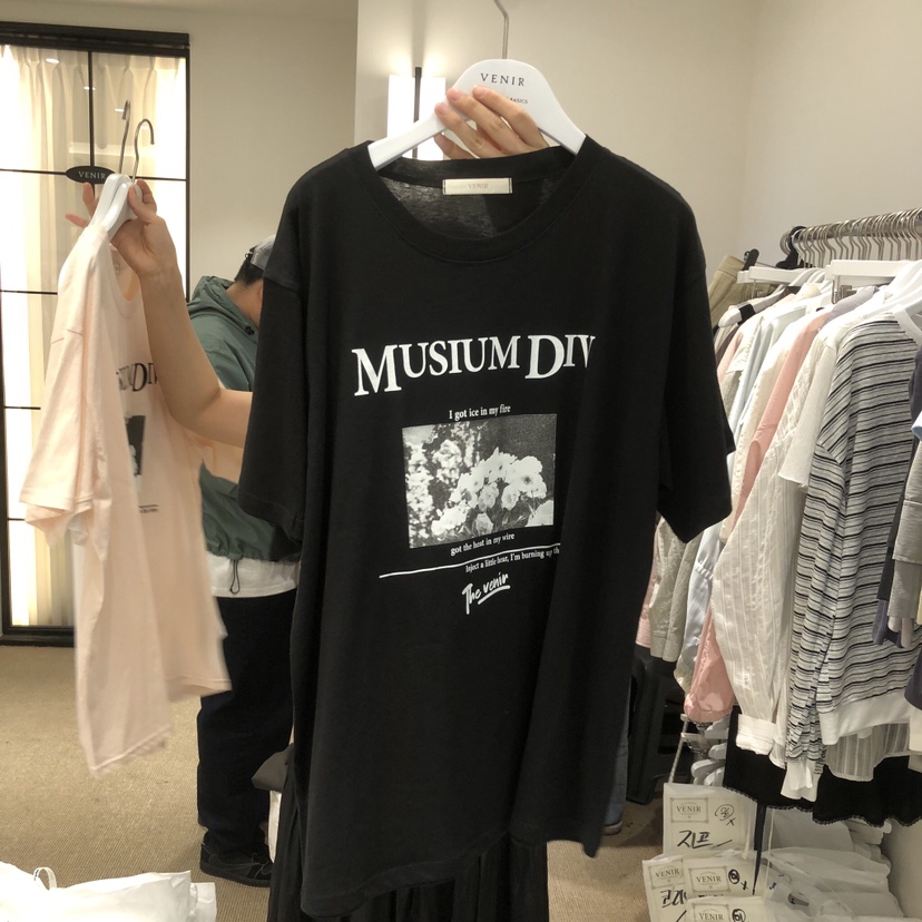 VENIR-a韓國直郵女裝新款熱賣職業時尚26春夏休閑人氣T恤VENIR-aT恤圖色3