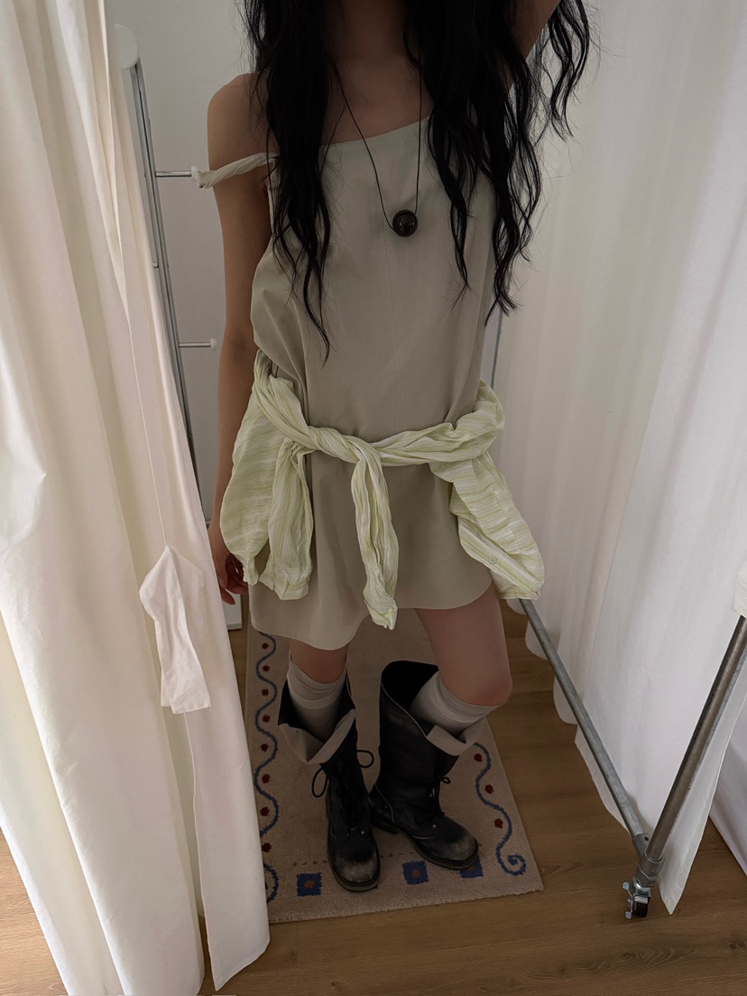 AWESOMESAUCE韓國代購女裝新款推薦職業26春夏休閑連衣裙AWESOME SAUCE連衣裙