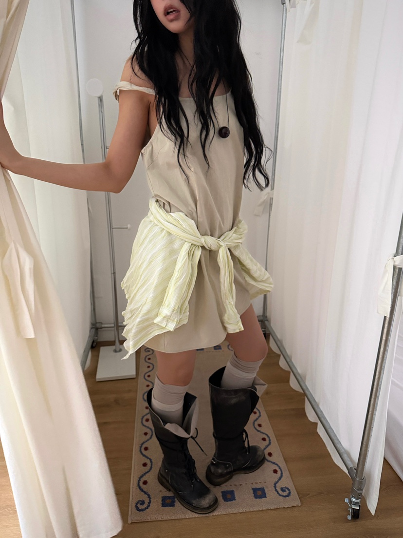 AWESOMESAUCE韓國代購女裝新款推薦職業26春夏休閑連衣裙AWESOME SAUCE連衣裙