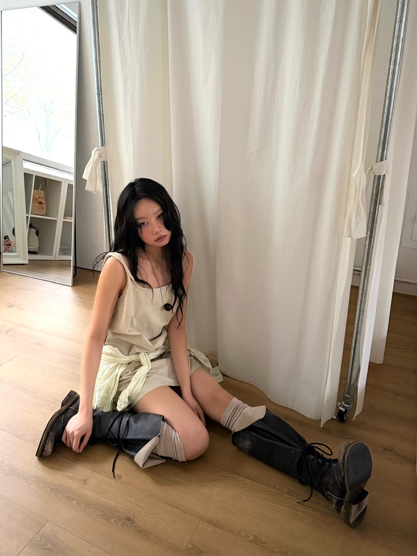 AWESOMESAUCE韓國代購女裝新款推薦職業26春夏休閑連衣裙AWESOME SAUCE連衣裙