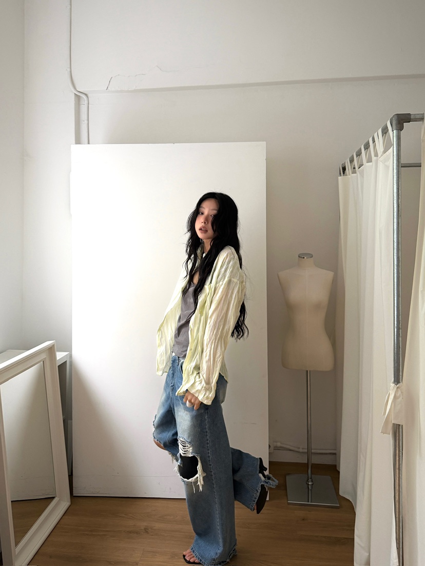 AWESOMESAUCE韓國東大門代購女裝新款職業時尚襯衫蕾絲衫AWESOME SAUCE襯衫/蕾絲衫