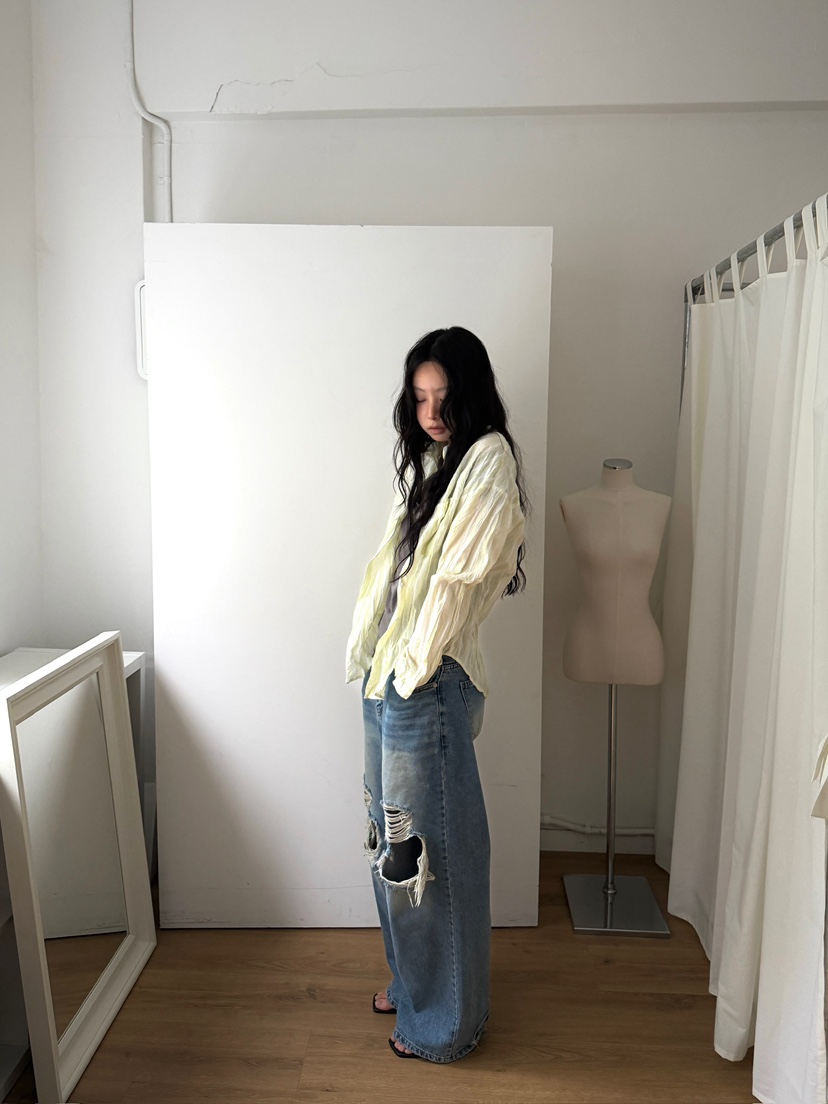 AWESOMESAUCE韓國東大門代購女裝新款職業時尚襯衫蕾絲衫AWESOME SAUCE襯衫/蕾絲衫