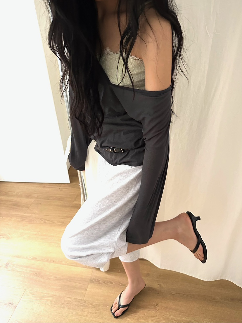 AWESOMESAUCE韓國代購女士新款時尚推薦熱賣人氣26春夏長袖T恤AWESOME SAUCE長袖T恤