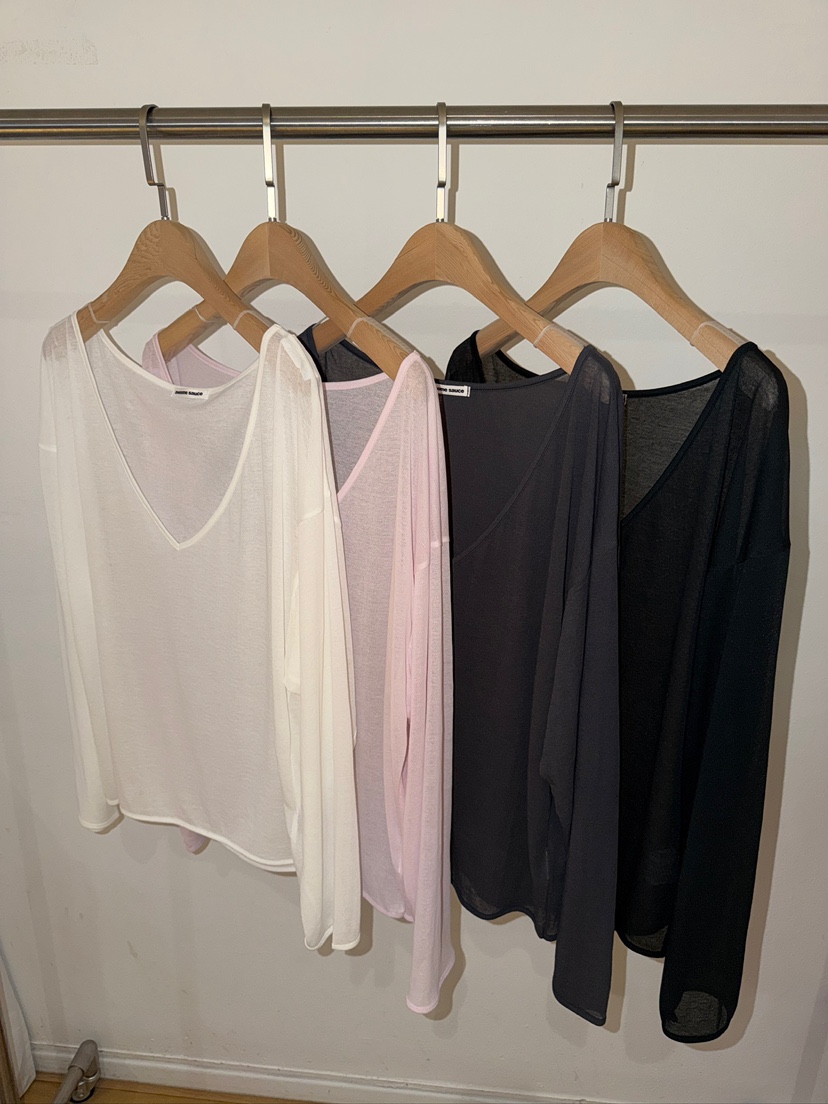 AWESOMESAUCE韓國代購女士新款時尚推薦熱賣人氣26春夏長袖T恤AWESOME SAUCE長袖T恤