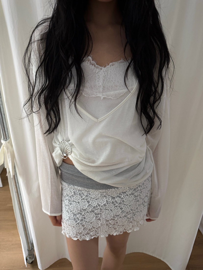 AWESOMESAUCE韓國代購女士新款時尚推薦熱賣人氣26春夏長袖T恤AWESOME SAUCE長袖T恤圖色1