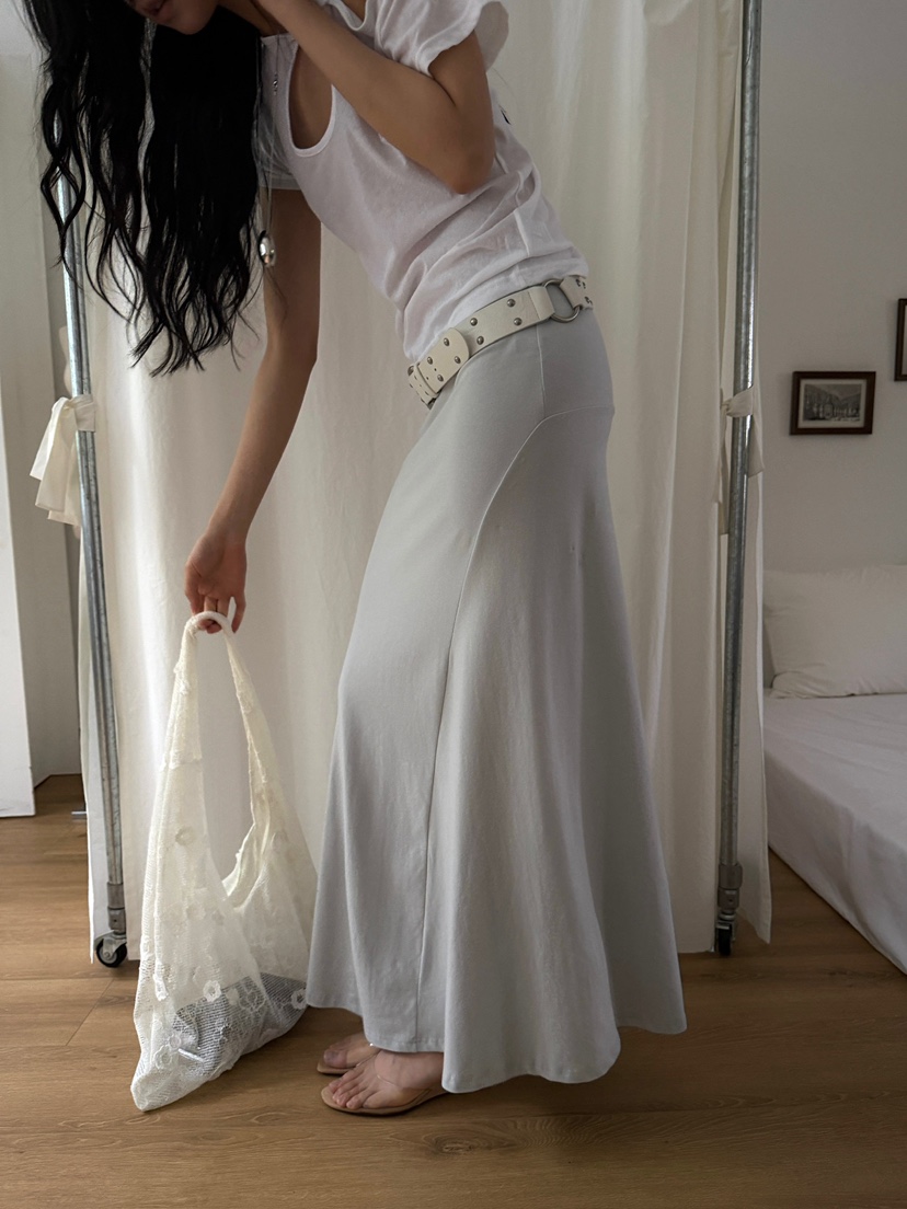 AWESOMESAUCE韓國東大門代購女裝新品時尚26春夏長裙不含腰帶AWESOME SAUCE長裙