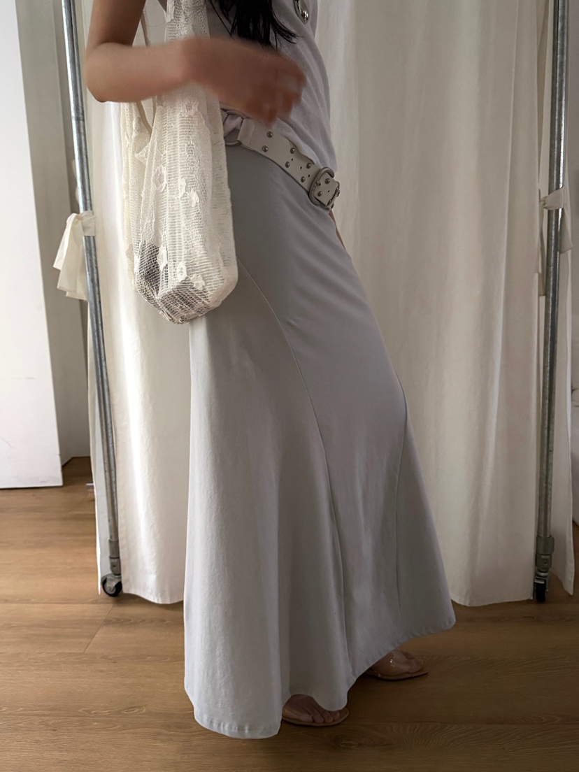 AWESOMESAUCE韓國東大門代購女裝新品時尚26春夏長裙不含腰帶AWESOME SAUCE長裙