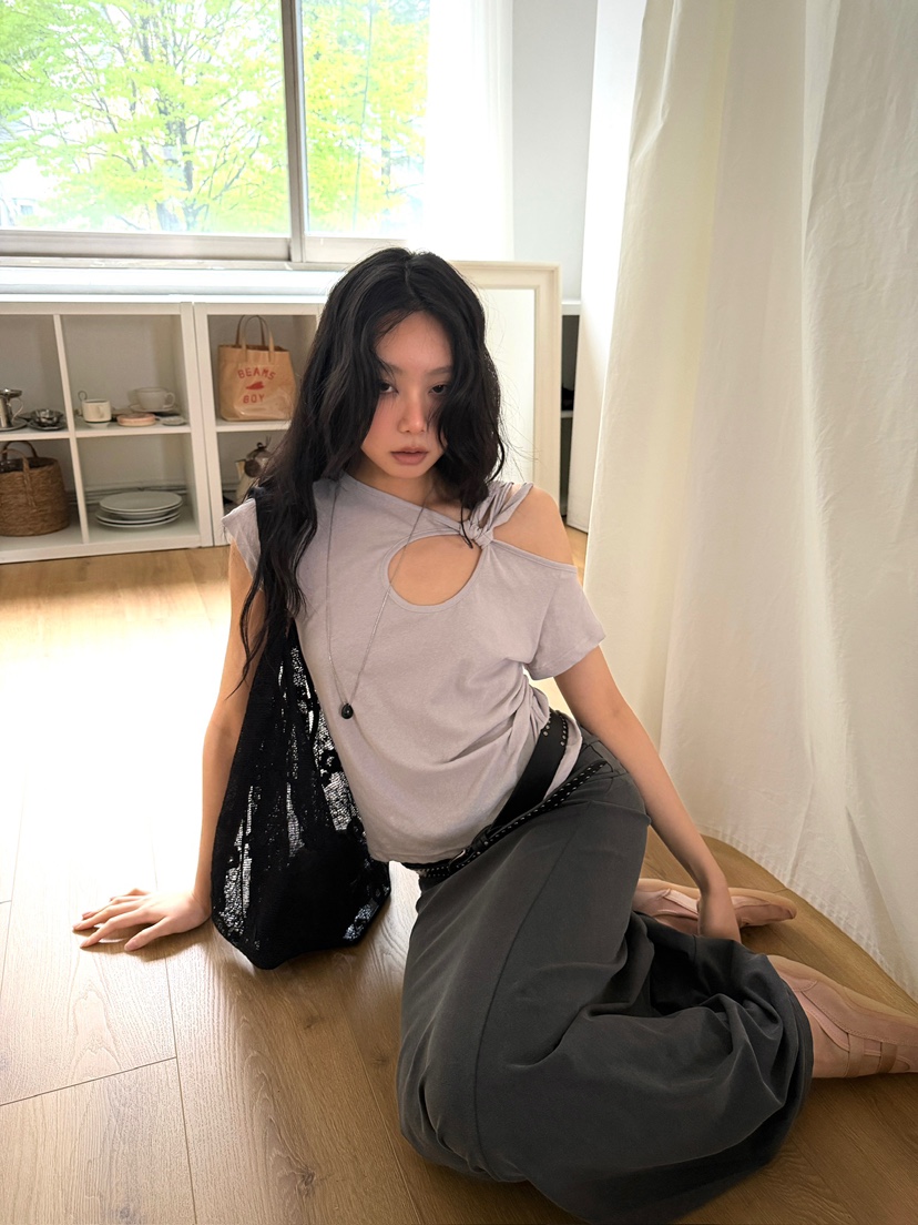 AWESOMESAUCE韓國代購女裝新品人氣熱賣時尚休閑推薦26春夏T恤AWESOME SAUCET恤圖色2