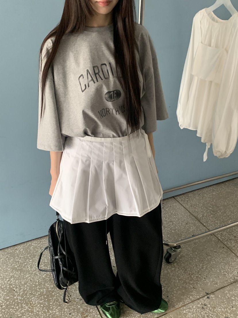 LOGARDEN韓國直郵實拍女士新款推薦人氣職業時尚休閑26春夏T恤LO GARDENT恤