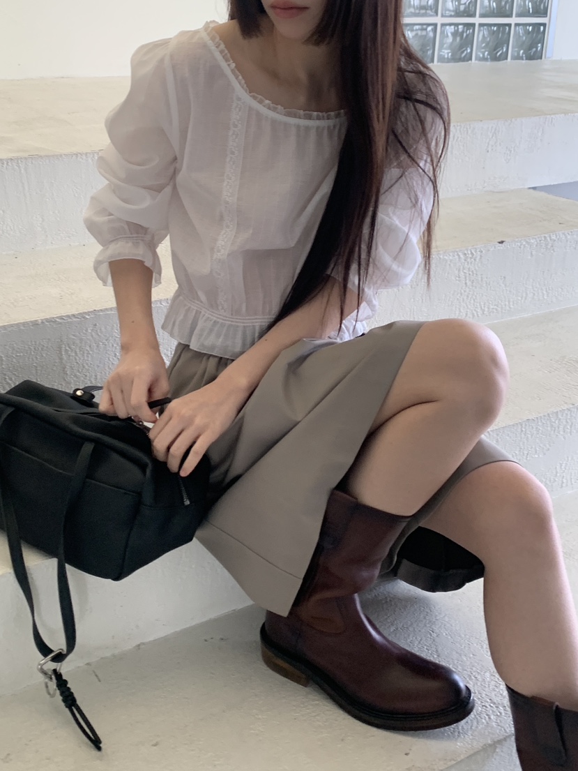 LOGARDEN韓國直郵女裝新品人氣職業熱賣時尚推薦襯衫蕾絲衫LO GARDEN襯衫/蕾絲衫