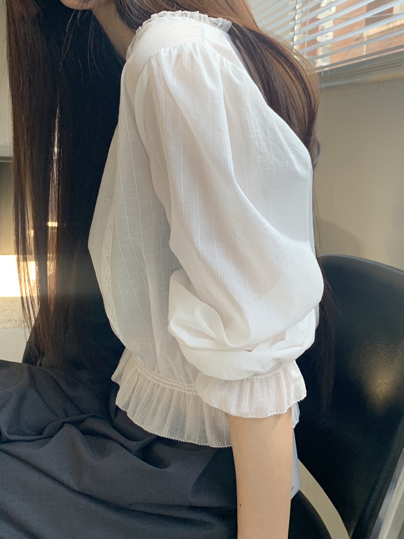 LOGARDEN韓國直郵女裝新品人氣職業熱賣時尚推薦襯衫蕾絲衫LO GARDEN襯衫/蕾絲衫