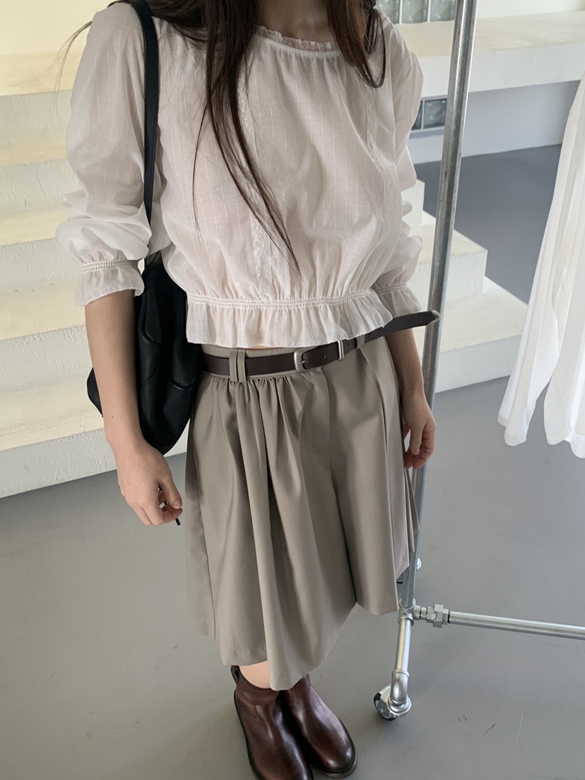 LOGARDEN韓國直郵女裝新品人氣職業熱賣時尚推薦襯衫蕾絲衫LO GARDEN襯衫/蕾絲衫